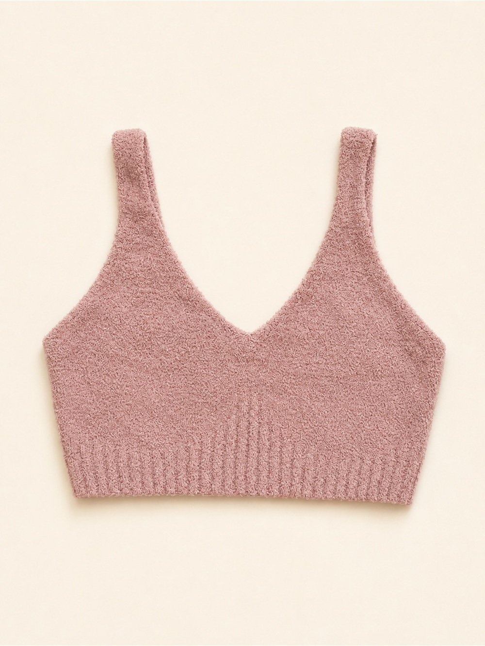 Windsor Blush Pink Plush Knit Bralette